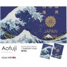 日本風 Passport 保護套 (神奈川沖浪裏)